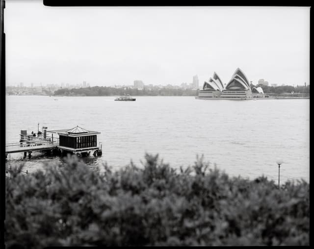 Opera house and ferry wharf